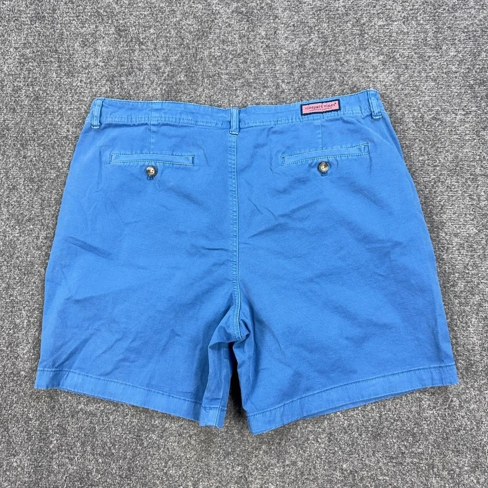 Vineyard Vines Shorts Mens 36 Blue Cotton Spandex Chino 9 Inseam Casual